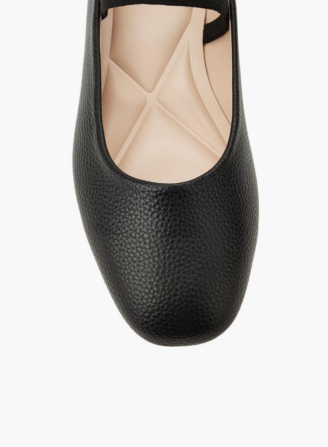 Celeste Women Textured Ballerina Shoes - Image 4